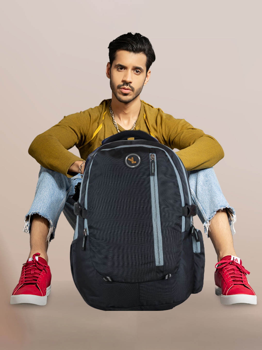 Ligo Bags Men Brand Logo Toronto Laptop Backpack