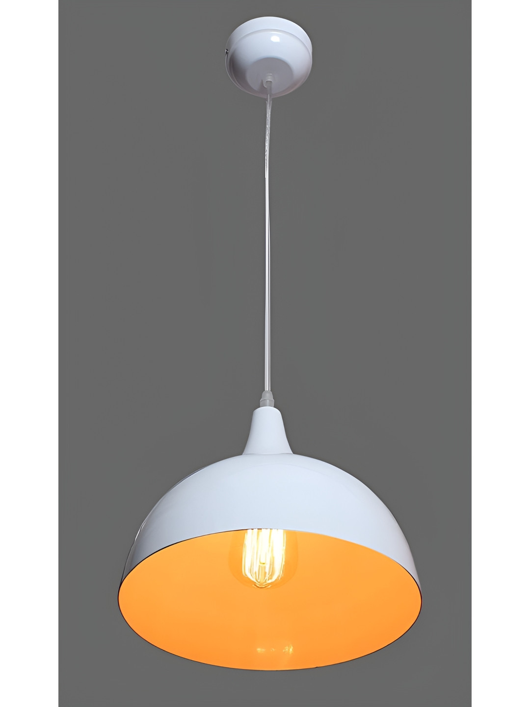 KINIS White Semi-sphere Shaped Aluminium Ceiling Lamp