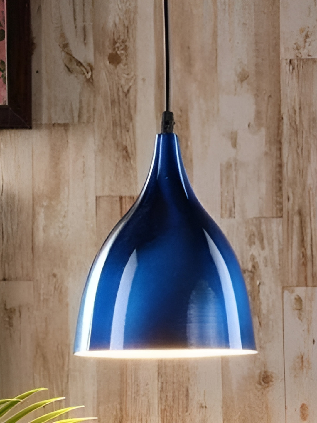 KINIS Modern and Unique Blue & Black Aluminium Ceiling Lamp