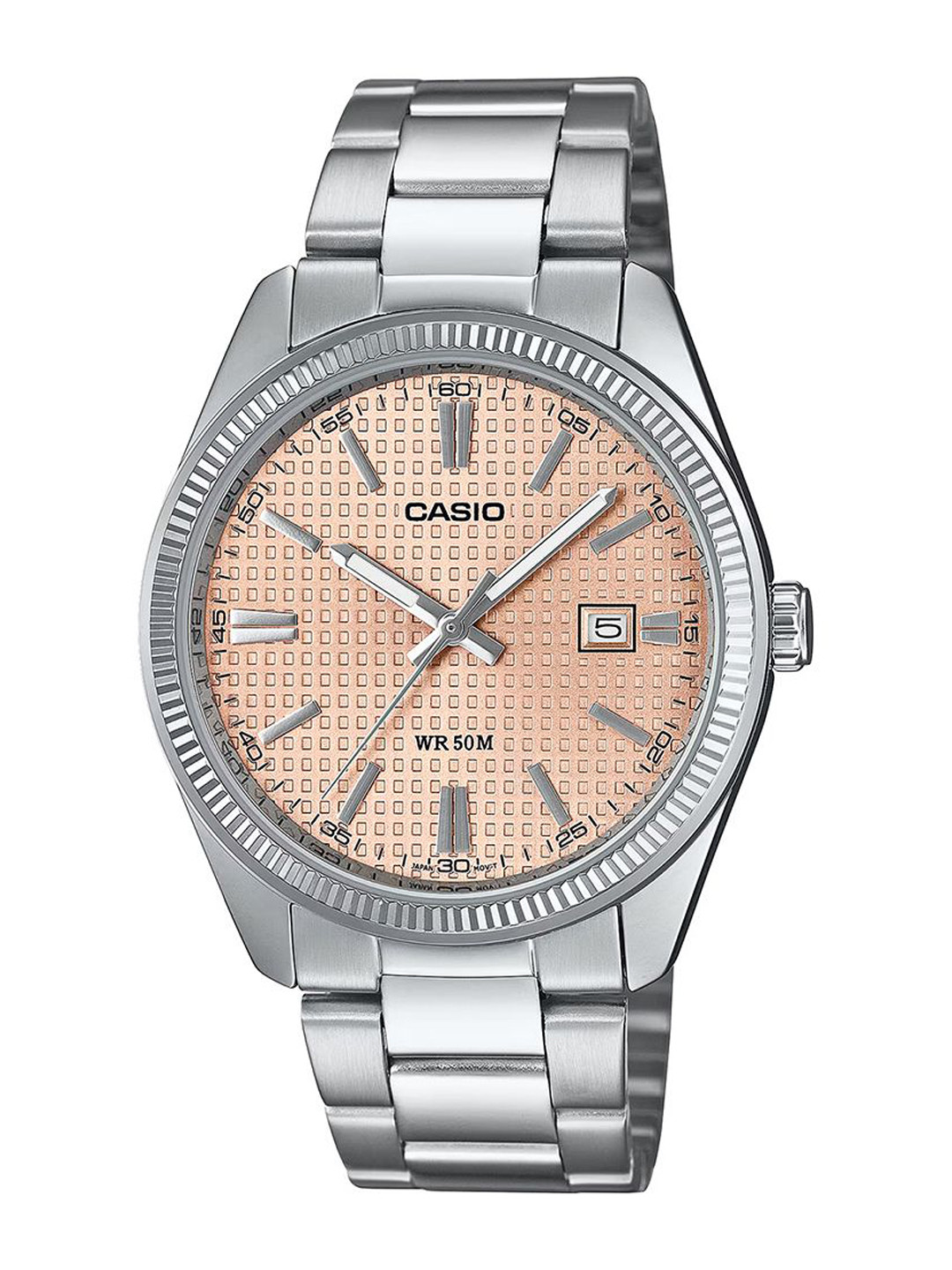 CASIO Men Dial & Stainless Steel Cuff Straps Analogue Watch A2395