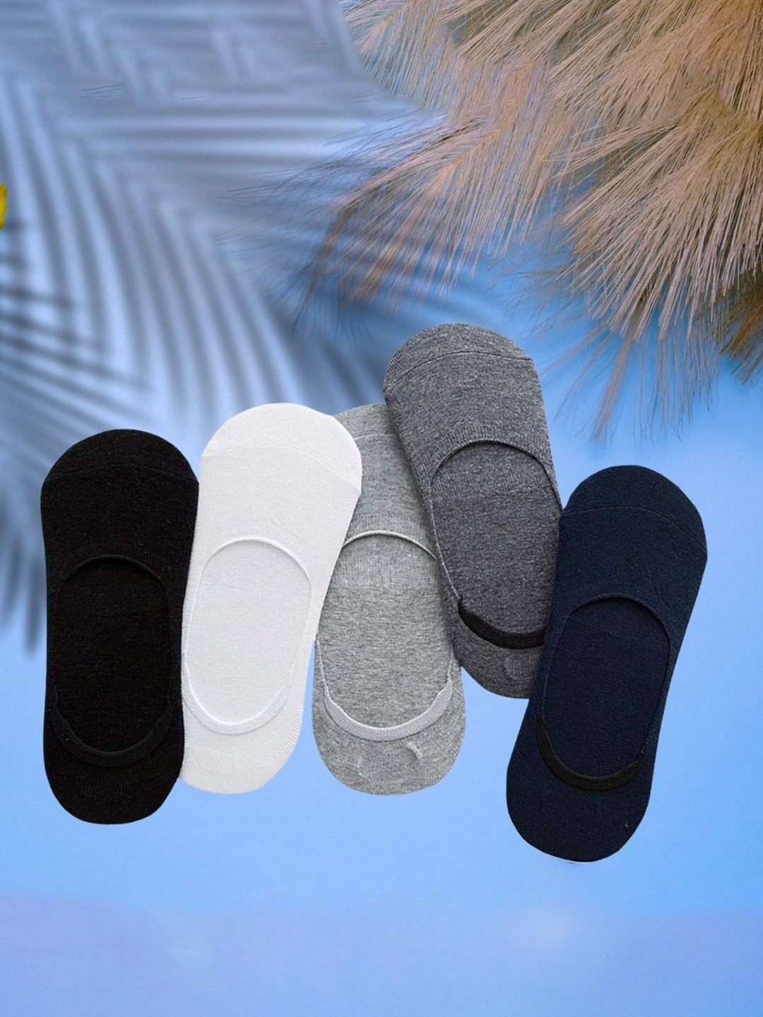 MJE Pack Of 5 Shoe Liners Socks