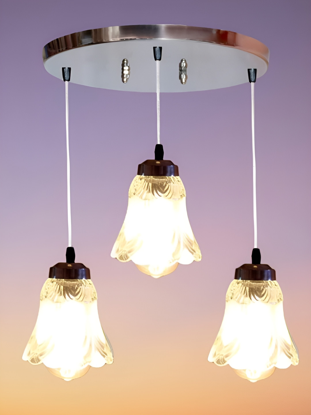 KINIS Modern and Unique Style Transparent Glass Quirky Ceiling Lamp