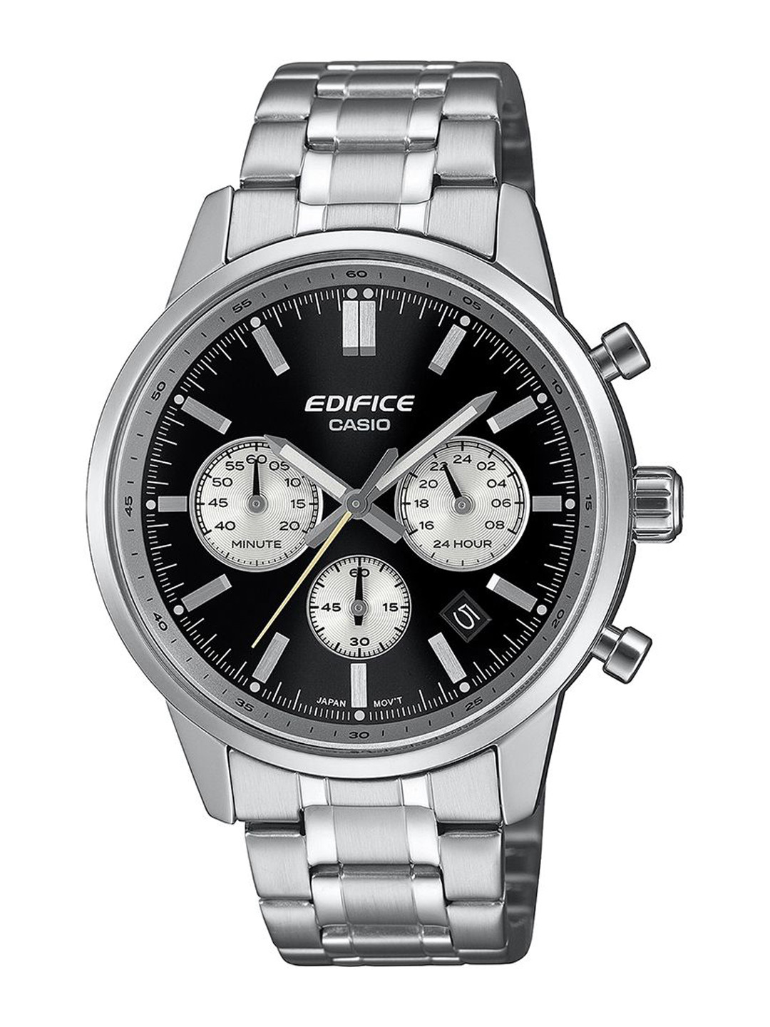 CASIO Edifice Men Stainless Steel Cuff Straps Analogue Chronograph Watch ED655