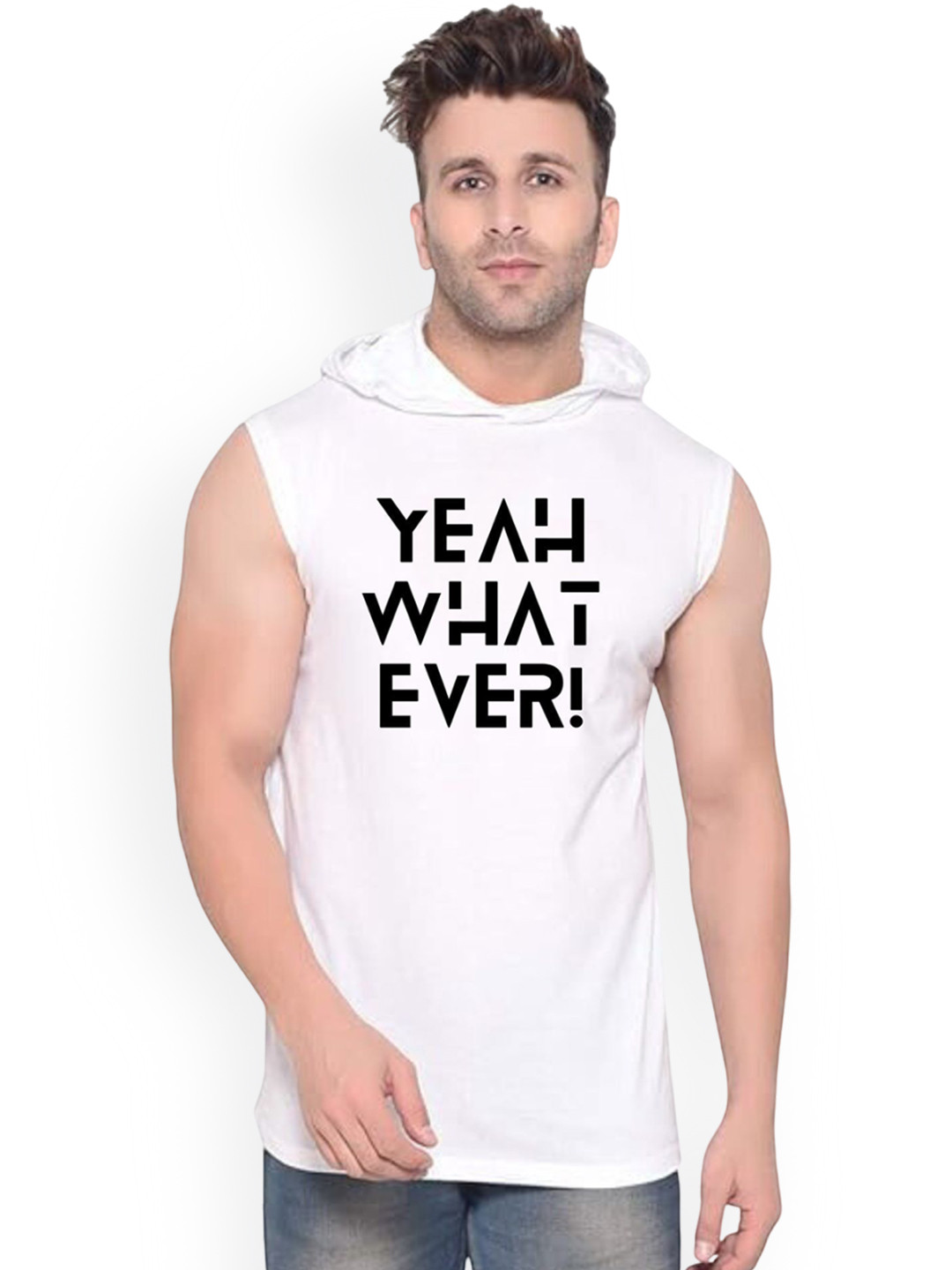 Fashnobic Yeah What Ever Printed Cotton Gym Vests K__print-41_gym_vest_white