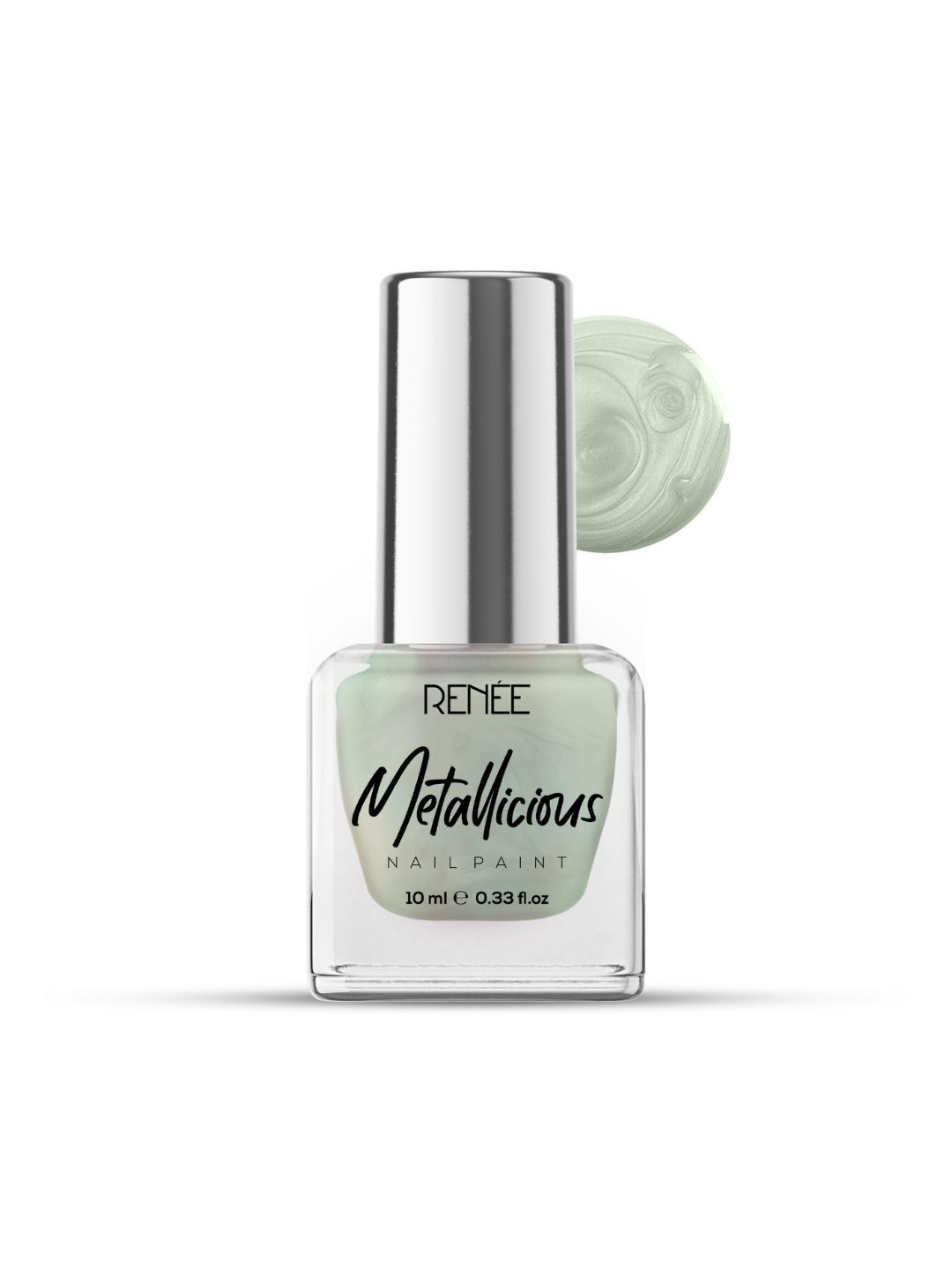 Renee Metallicious Long Lasting Nail Paint - 10 ml - Silver Charm