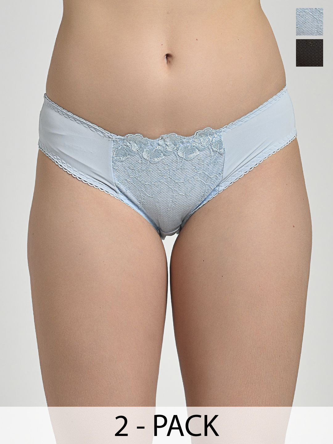 MAKCLAN Low Rise Lace Hipster briefs C2325PGBM