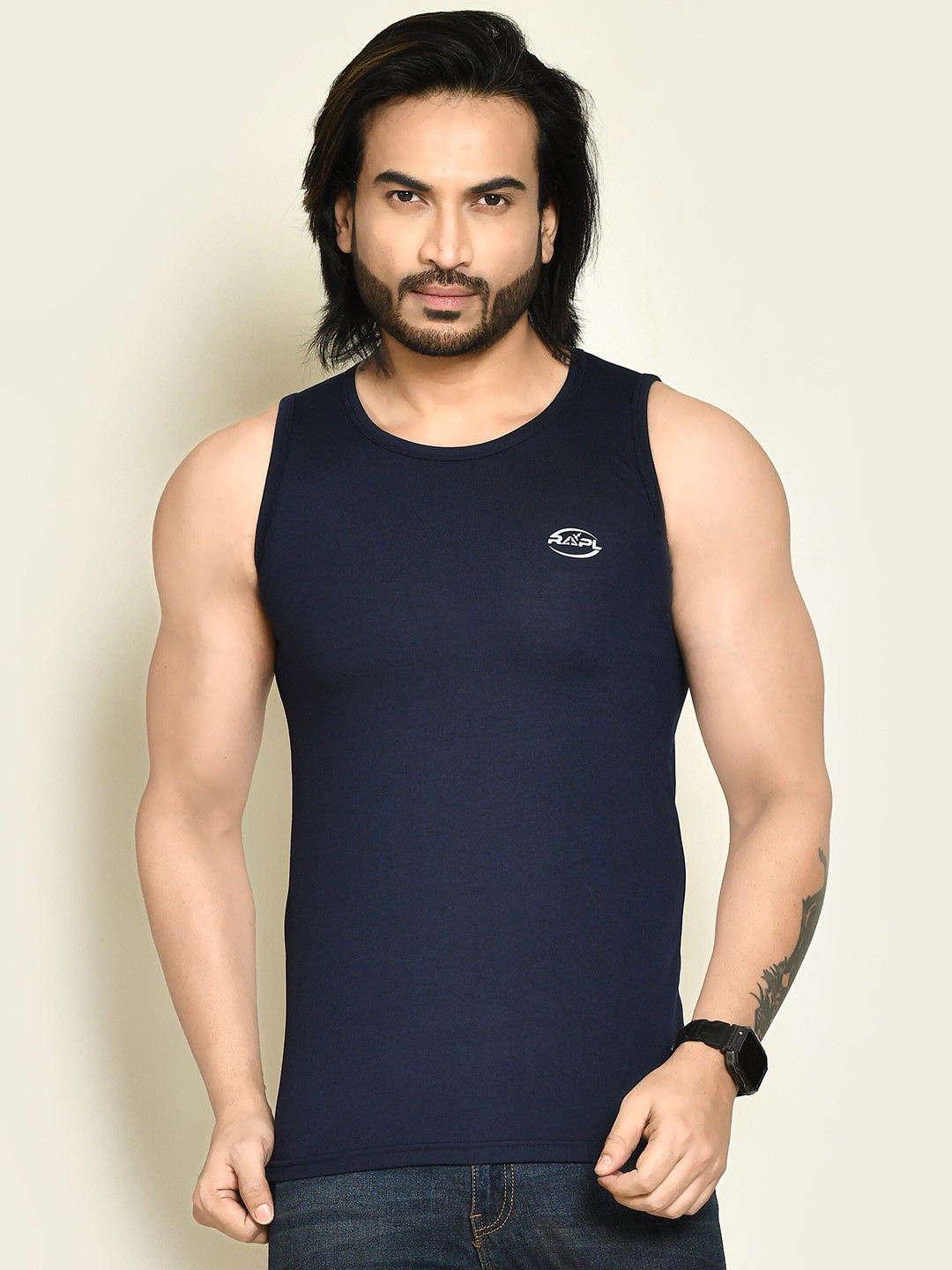 RAPL Gym Vests M_Sd_PS_Sando_NavyBlu_S