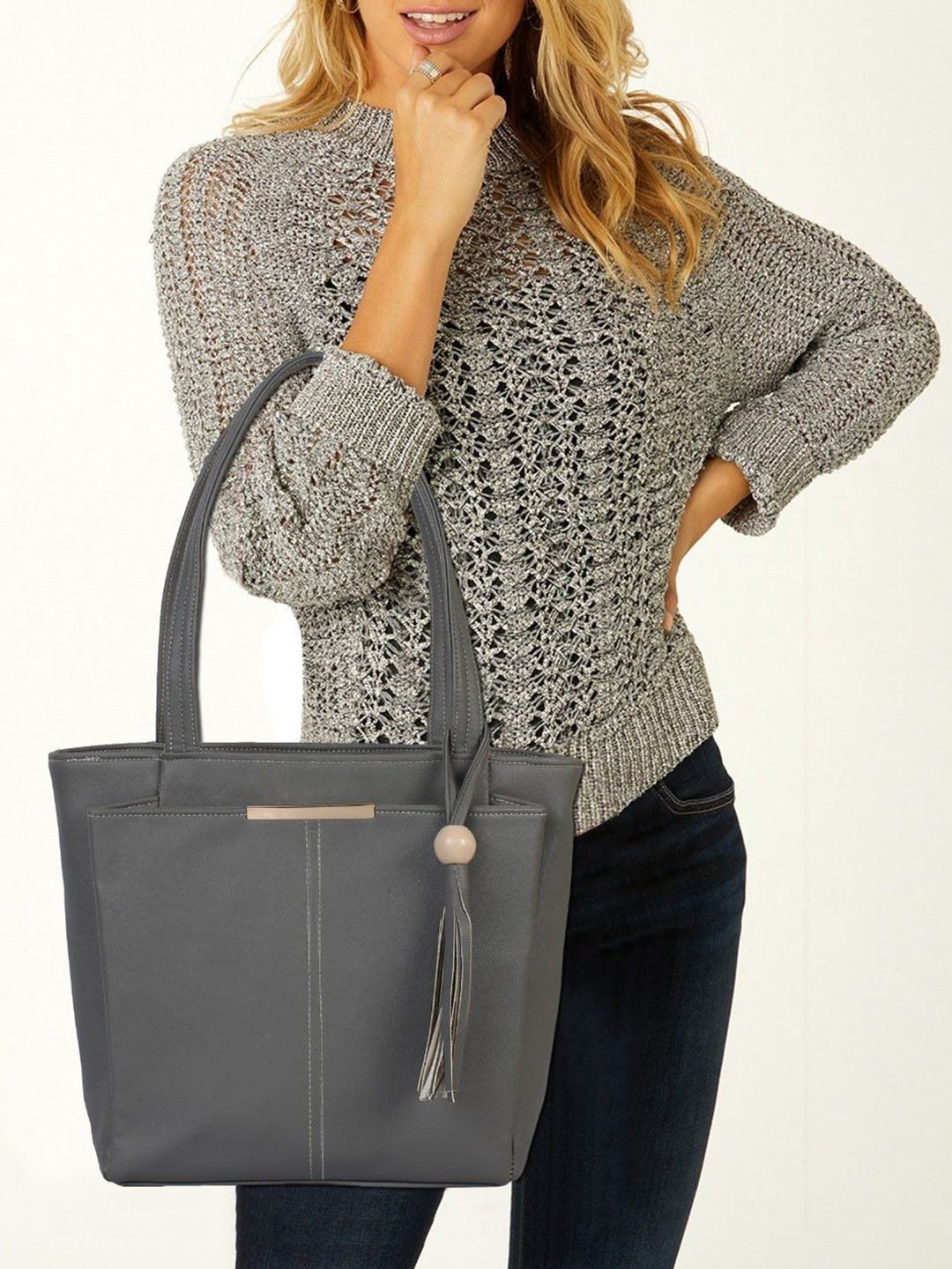 CLASPNCLUTCH Women PU Handheld Bag