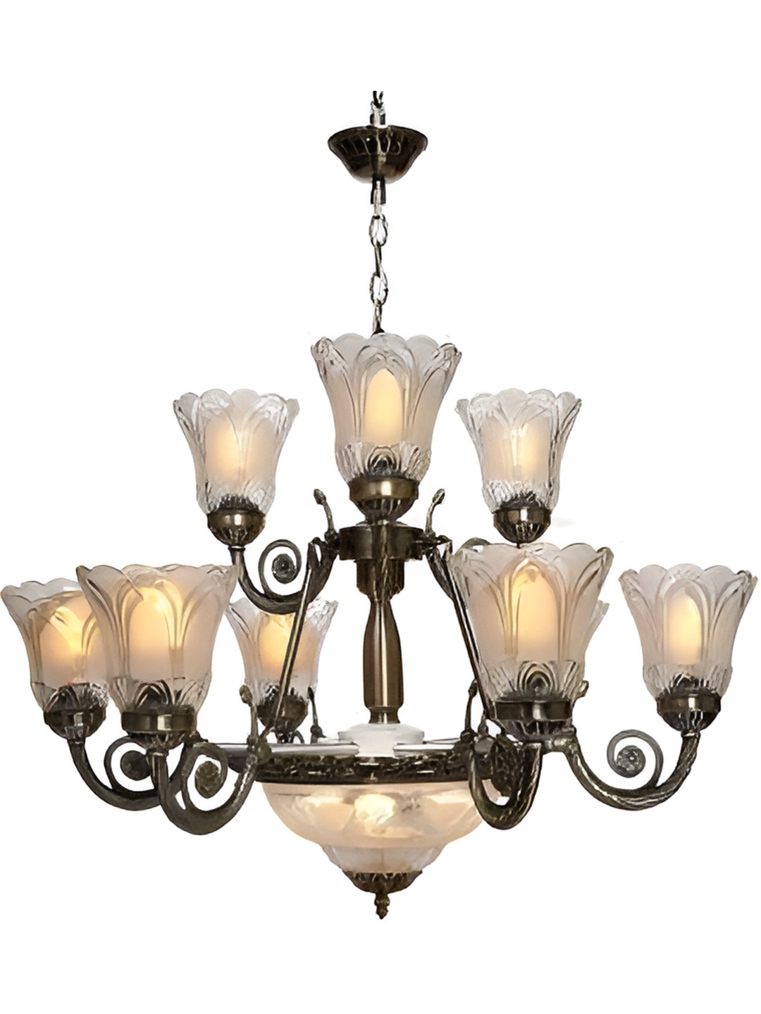 KINIS Modern and Unique Style Black & Gold-Toned Quirky Ceiling Lamp