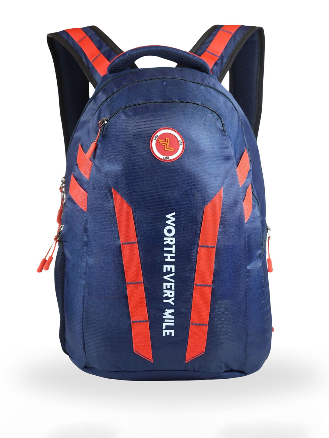 Ligo Bags Men Brand Logo Padded Backpack