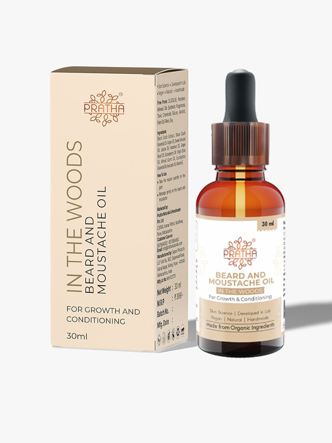 Pratha In the Woods Volumizing Beard & Mustache Oil - 30 ml