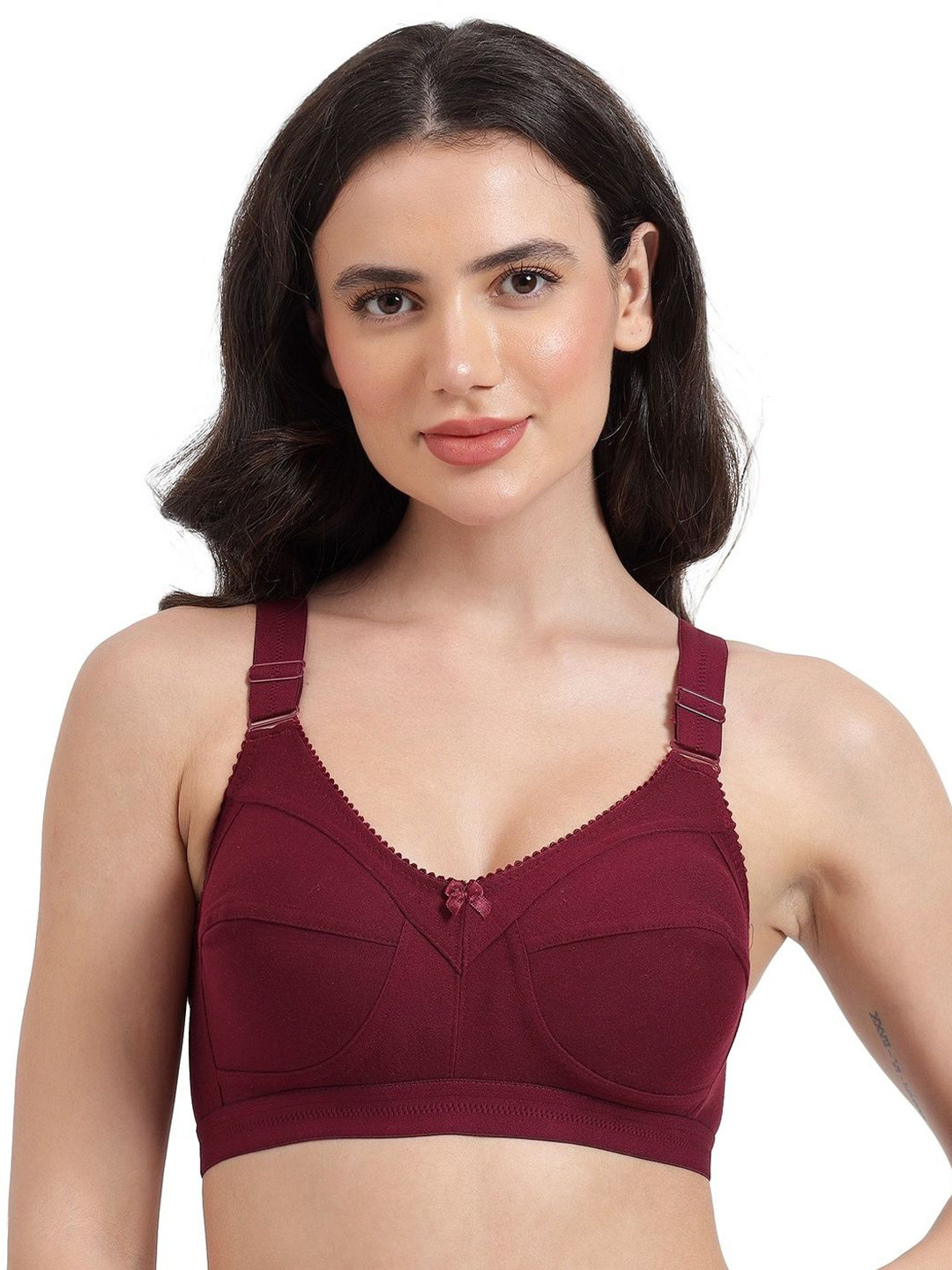 BELLA BEAUTY Solid Full Coverage Lightly Padded Underwired Regular Cotton Minimizer Bra