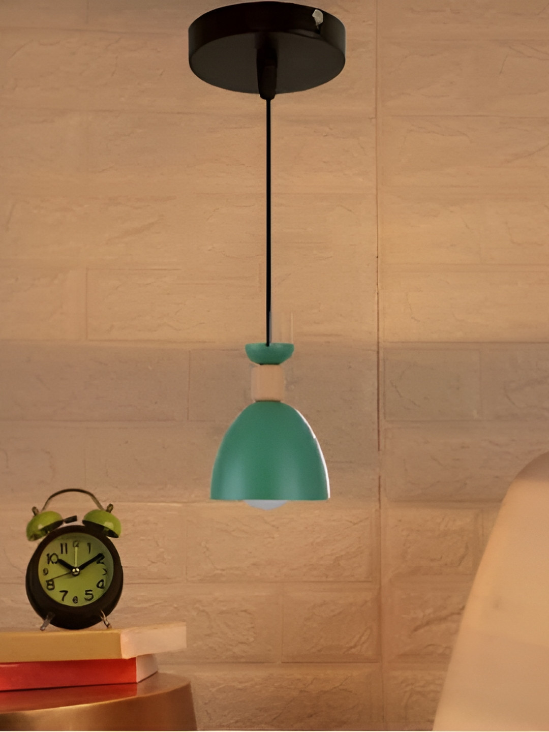 KINIS Modern and Unique Style Green & Black Aluminium Quirky Ceiling Lamp