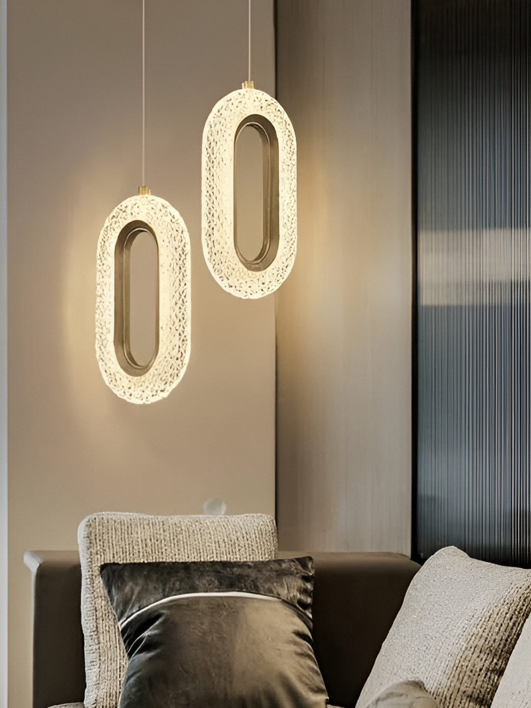 KINIS Gold-Toned Cylinder Ceiling Lamp