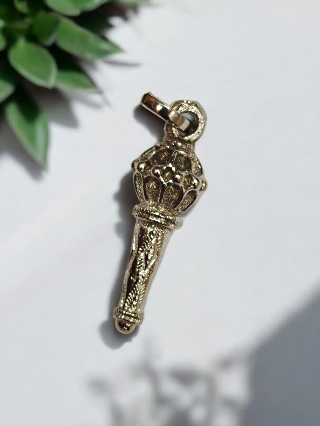 SilverAura 925 Sterling Silver Hanuman Gada Pendant