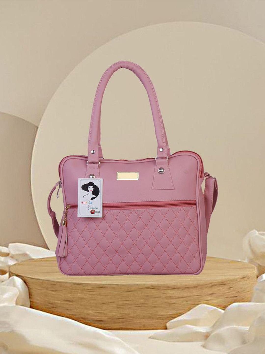 Ankita Fashion World Structured Shoulder Bag with Cut Work
