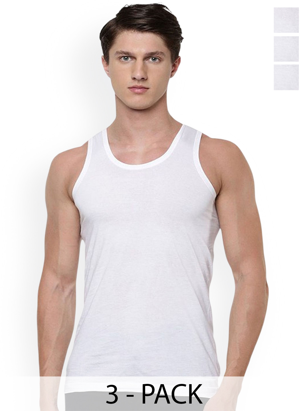 CAVENDERS Pack Of 3 Cotton Basic Vests c5=SWIFT---3---85