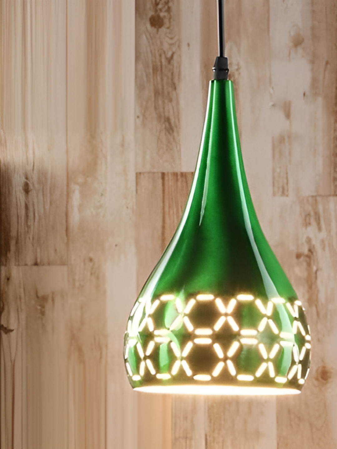 KINIS Modern and Unique Style Green & White Aluminium Quirky Ceiling Lamp