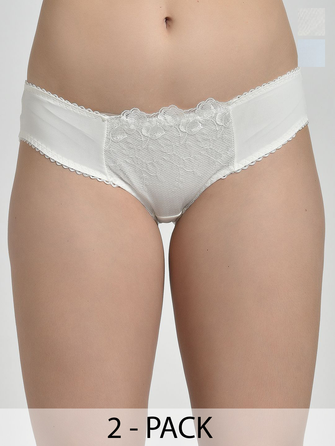 MAKCLAN Self Designed Low Rise Lace Hipster briefs C2325PWBM