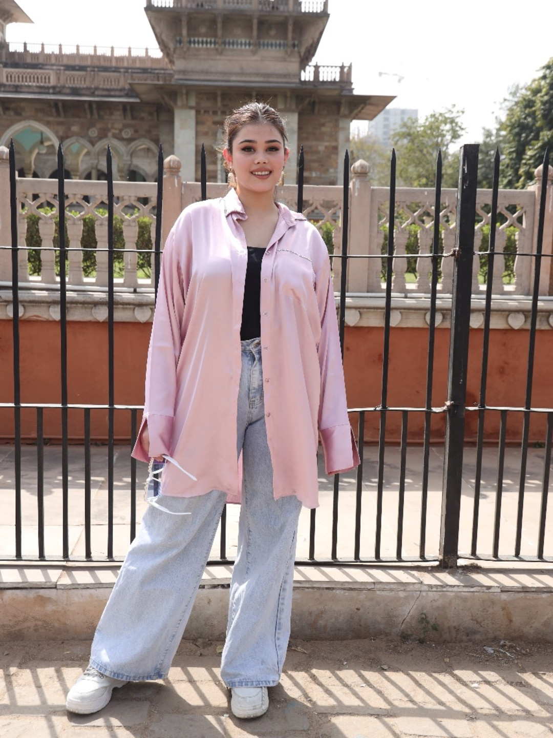 Swadeshi Shringaar Women Comfort Tartan Checks Checked Casual Shirt