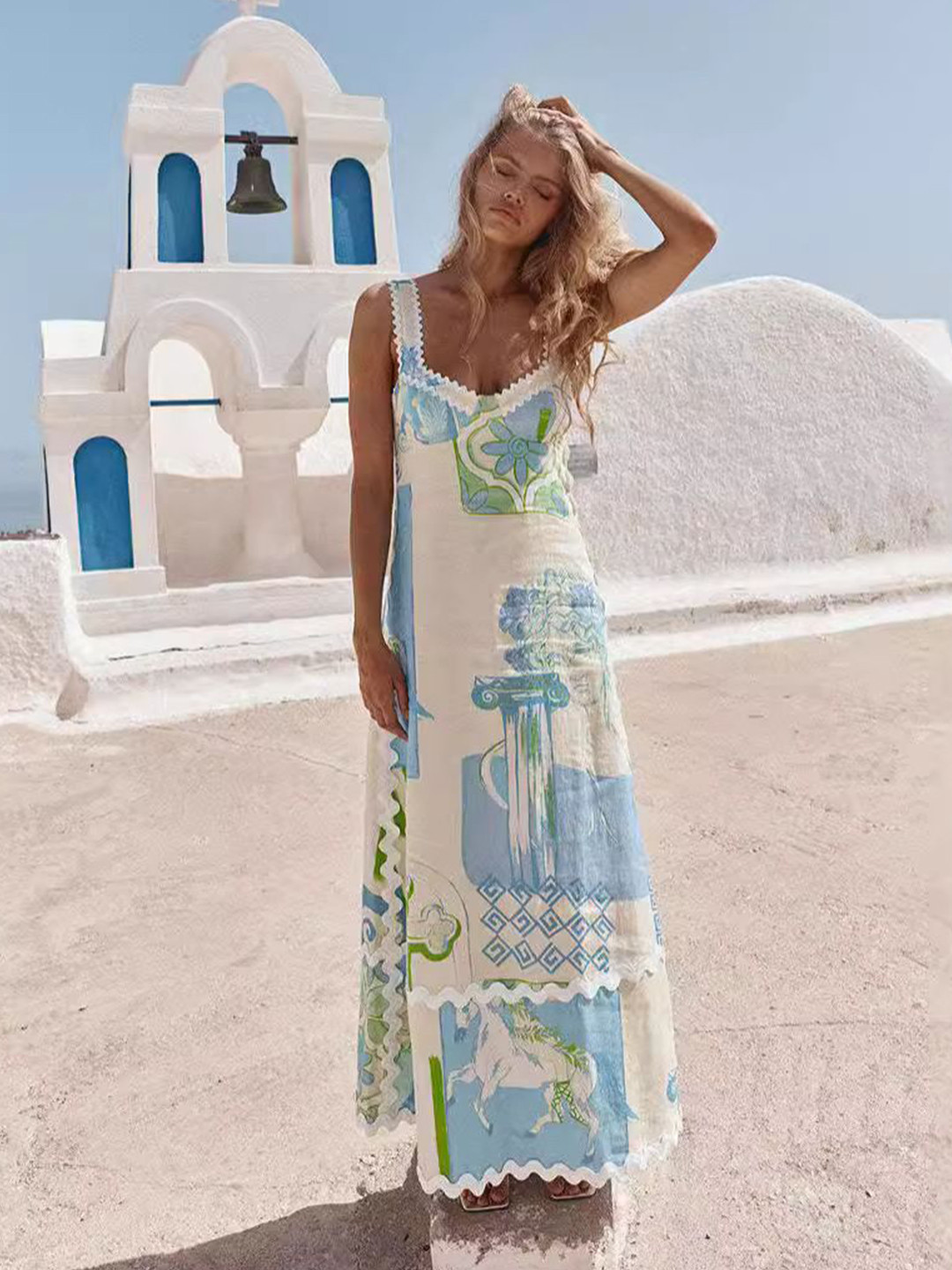 Routes by All About You Women Abstract Print Maxi Dress