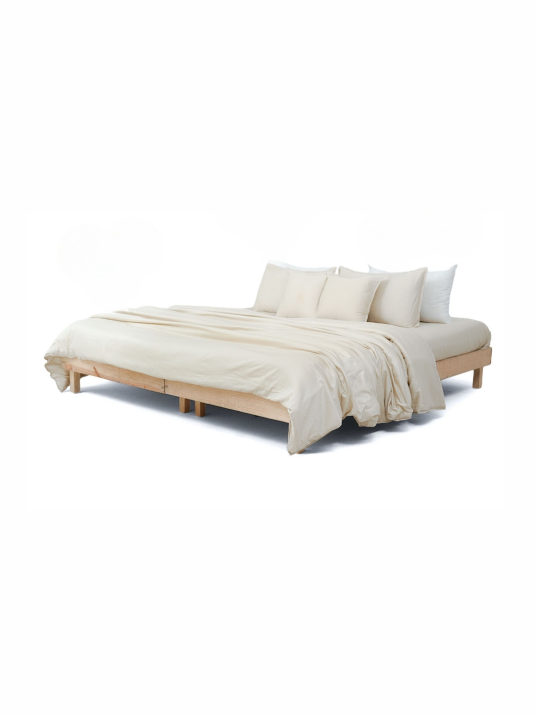 Zarf Off White AC Room 400 GSM Double Bed Comforter With 2 Pillow & 2 Cushion Coversr