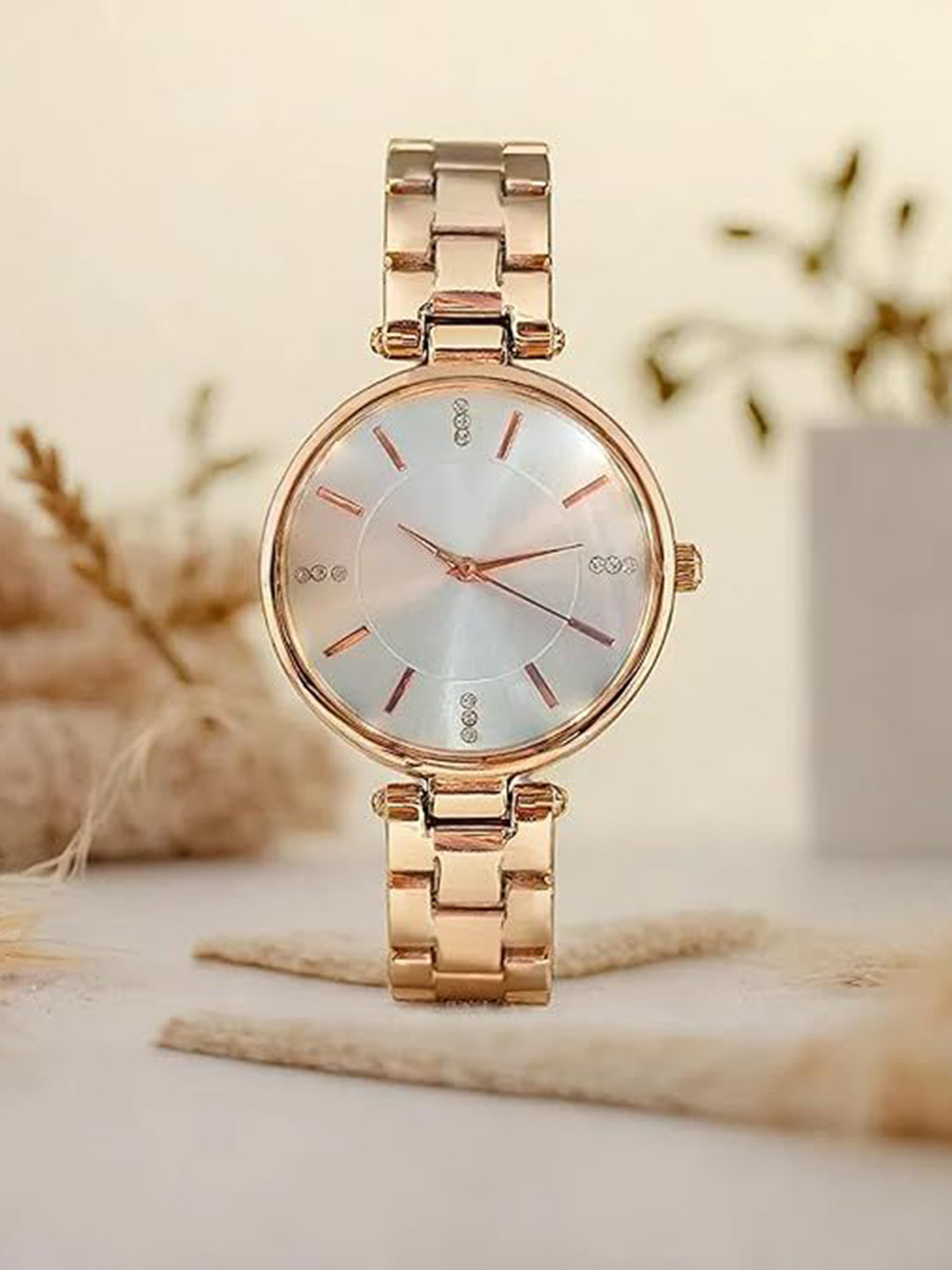 SWADESI STUFF Women Bracelet Style Straps Analogue Watch SDS 153 SILVER 9999