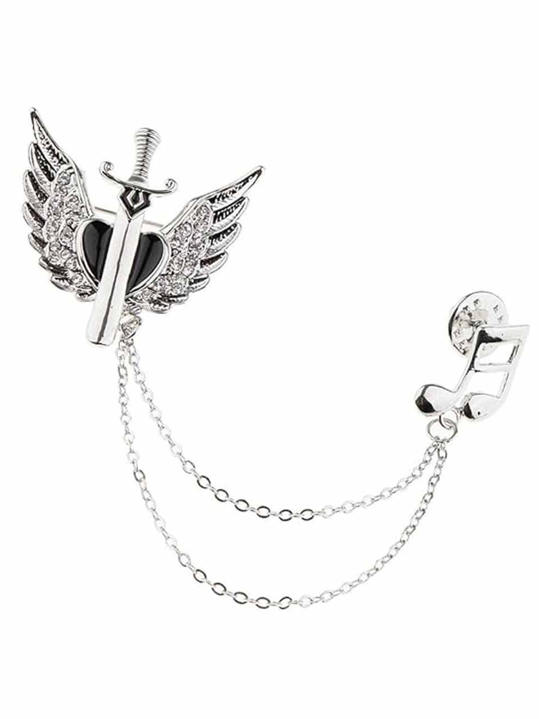 Curren Silver-Toned Plated Alloy Brooch