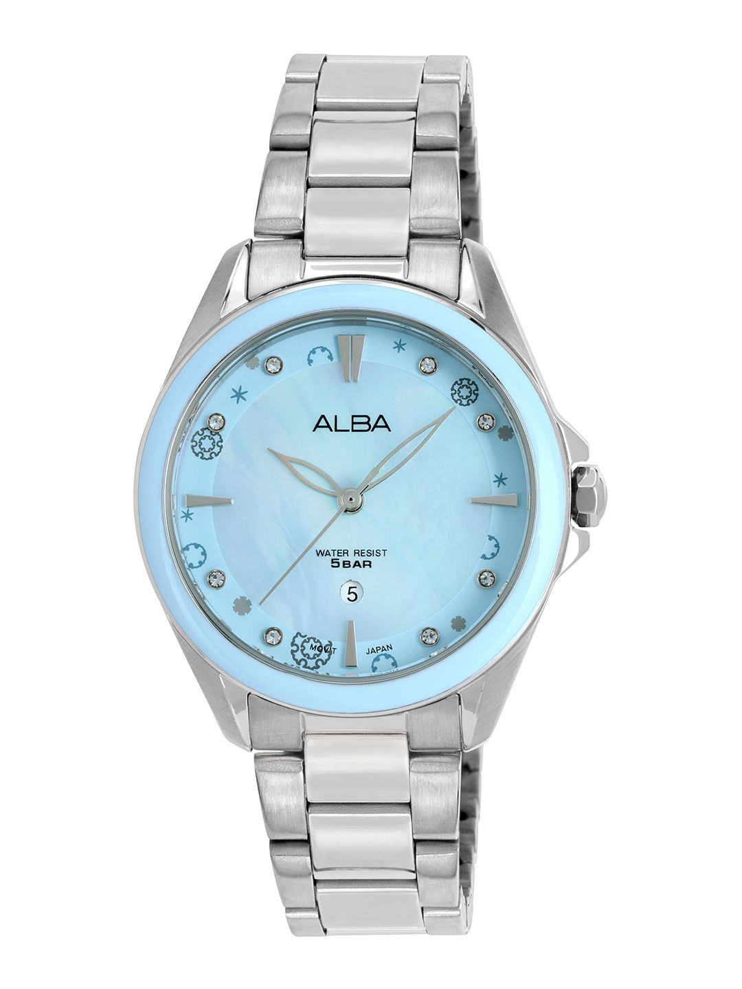 Alba by seiko Women Skyfall Blue Mother of Pearl Dial Watch AH7DV9X1