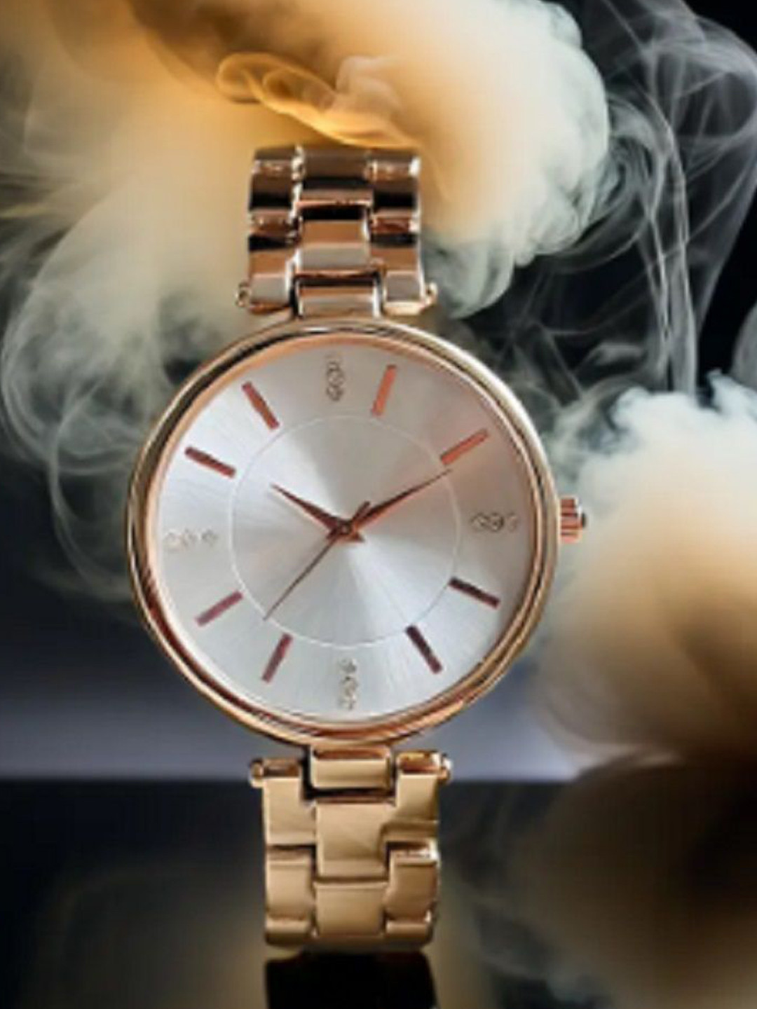 Miss Perfect Women Embellished Dial & Bracelet Style Straps Analogue Watch A59