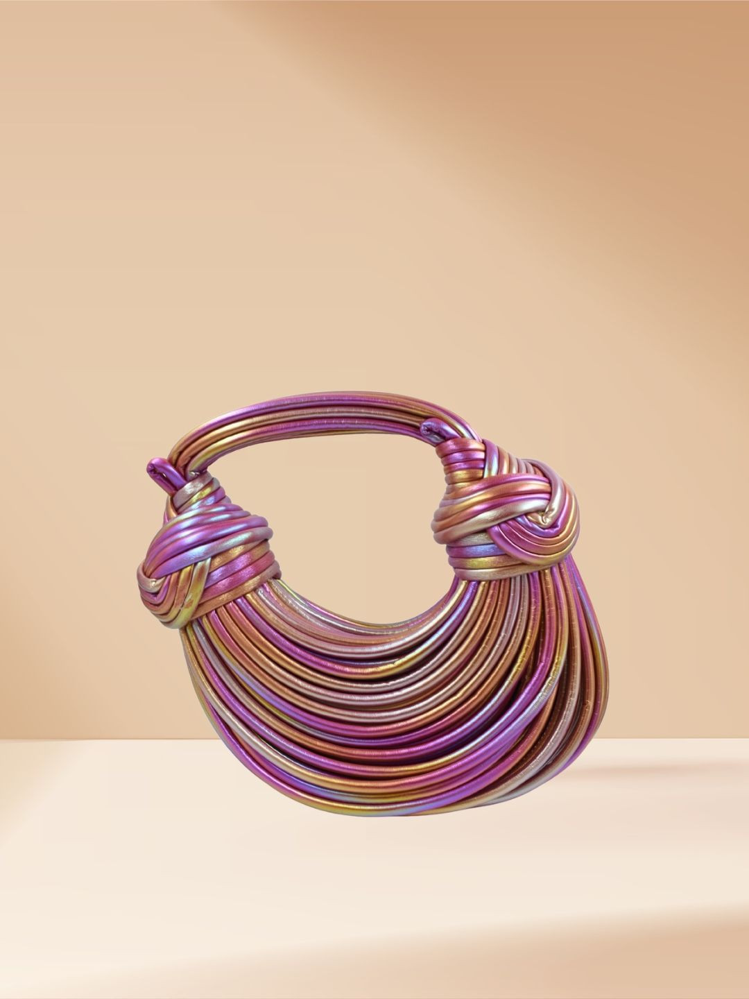 J & C Fashion Arena PU Rope Hobo Purse Clutch