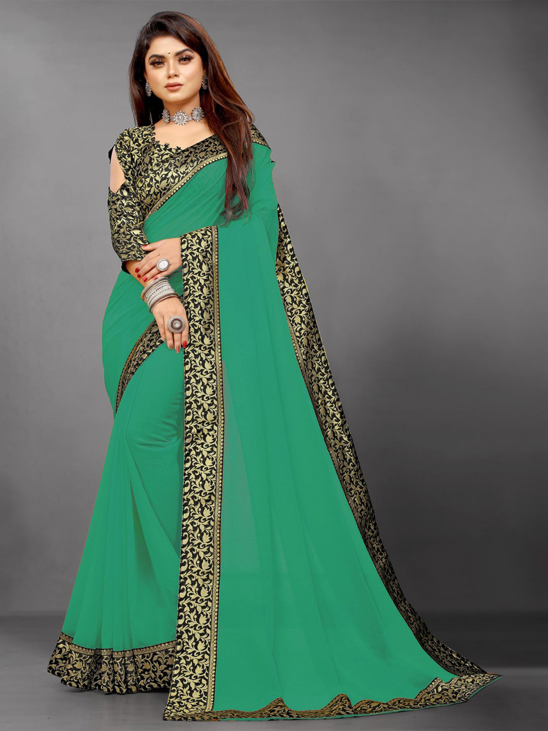 limtd  Soli Print Pure Georgette Saree