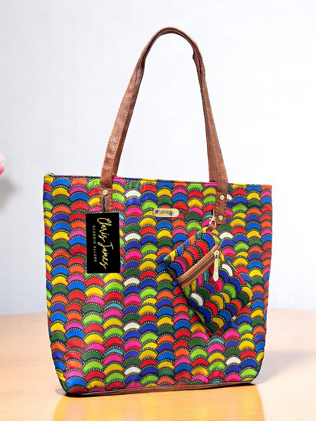 CLARIS JAMES PU Swagger Tote Bag