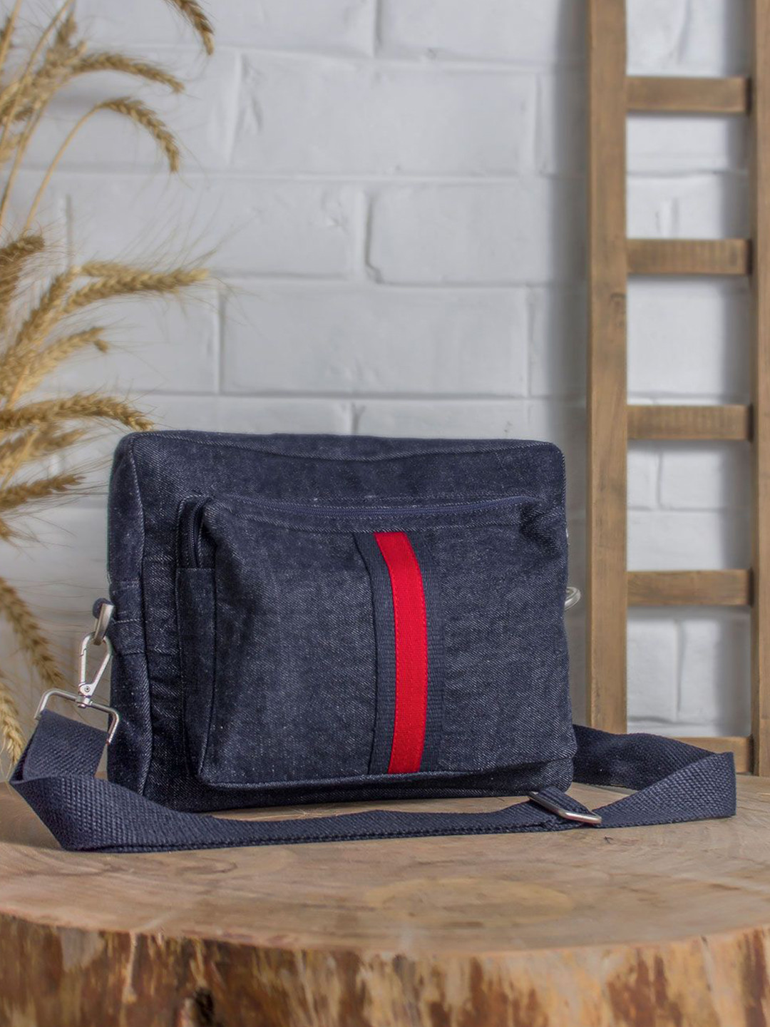 DWIJ Unisex Upcycled Crossbody Office Sling