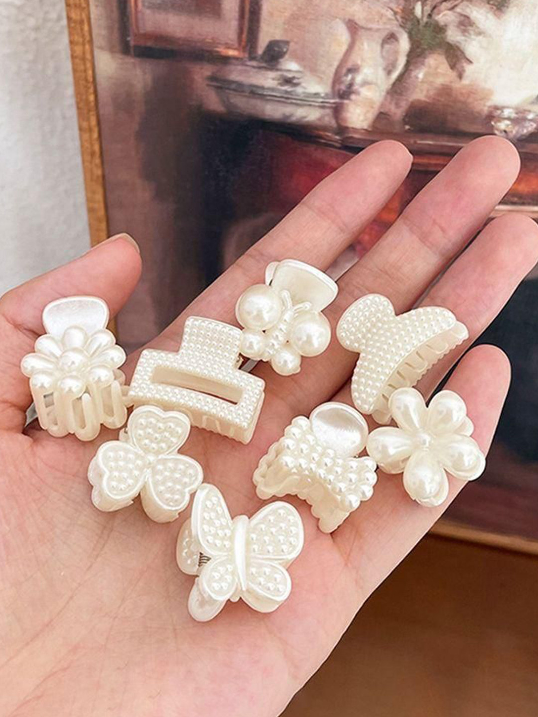 Radhya Accessories Women Mini Hair Claws Pack of 10