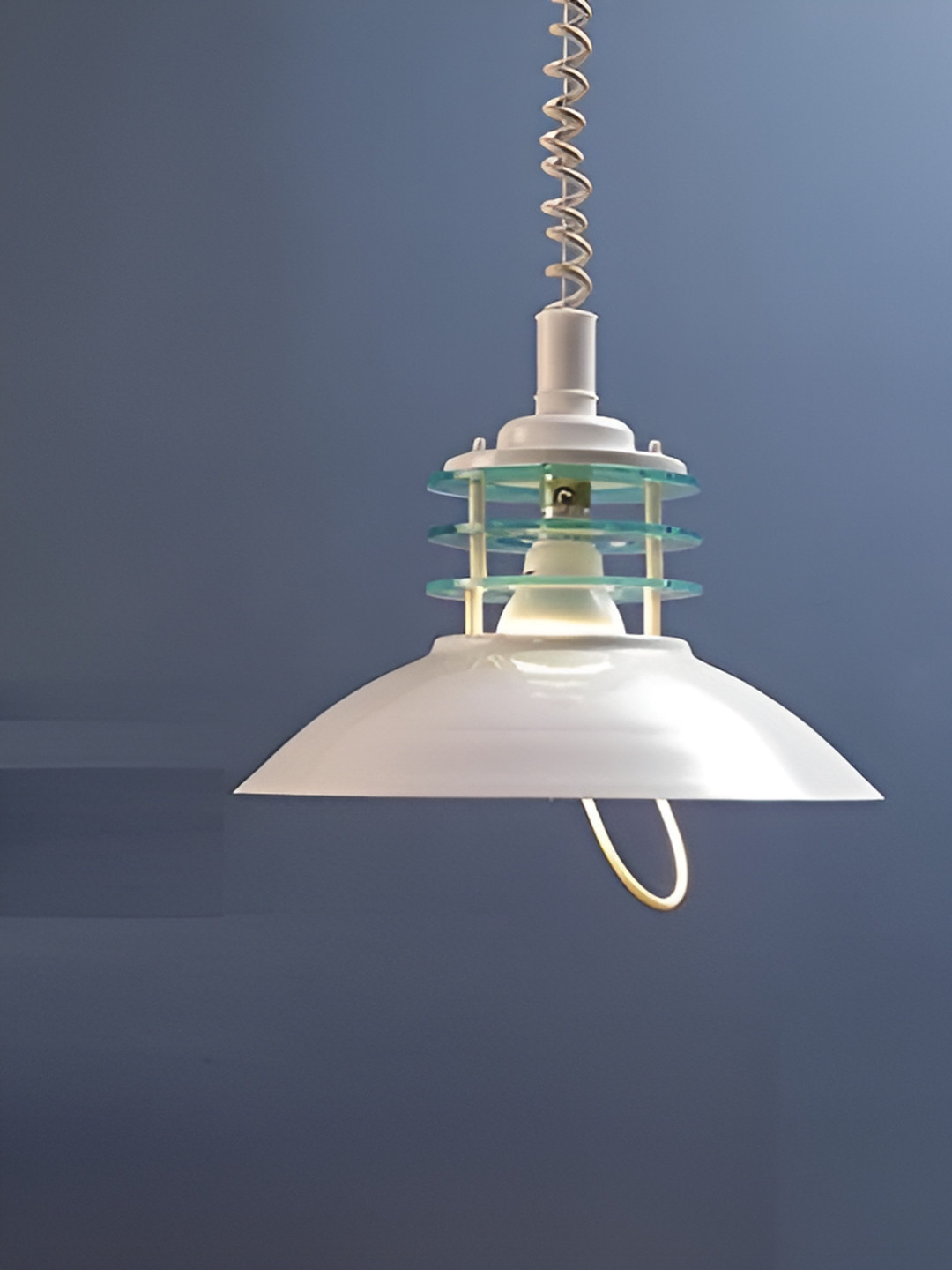 KINIS Modern and Unique Style White & Blue Quirky Ceiling Lamp