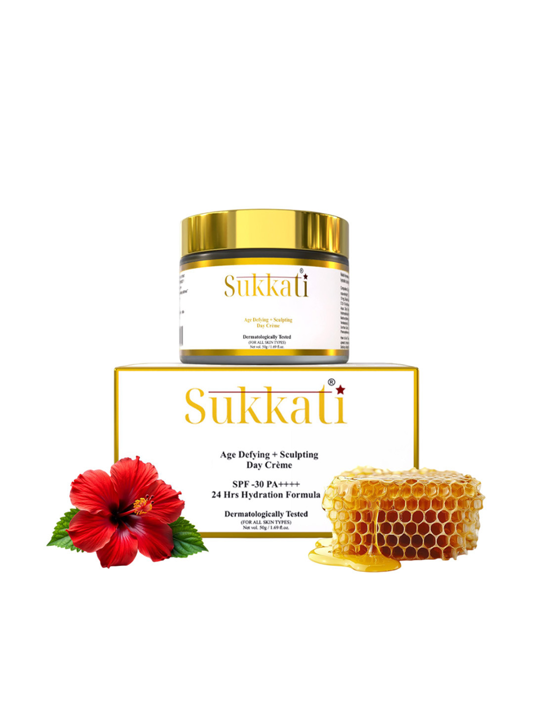 Sukkati Age Defying + Sculpting Day Creme SPF 30 PA++++ With Fig & Honey - 50 g