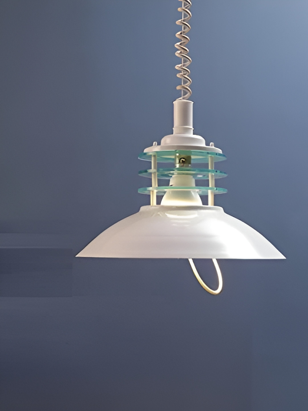 KINIS White & Blue Solid Chandelier lamp