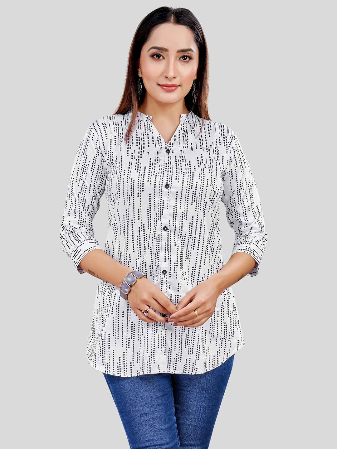 Saree Swarg Women Polka Dot Printed Kurti