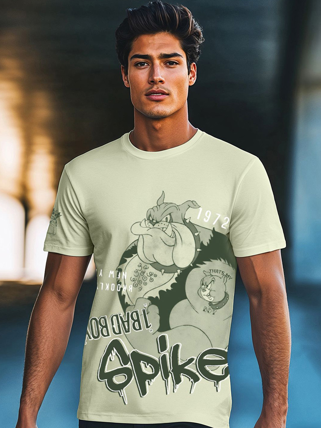 Bewakoof Men Official Cartoon Network Merchandise Spike Fog Spike Graphic Printed T-shirt