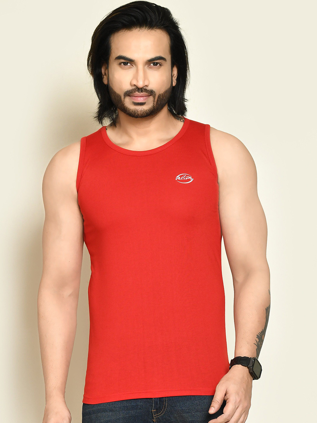 RAPL Gym Vests M_Sd_PS_Sando_Red_S