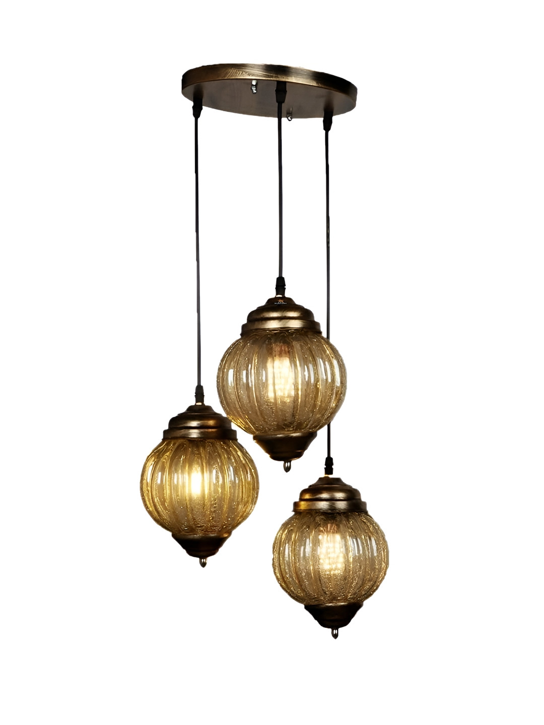 KINIS Modern and Unique Style Gold-Toned & Black Quirky Ceiling Lamp