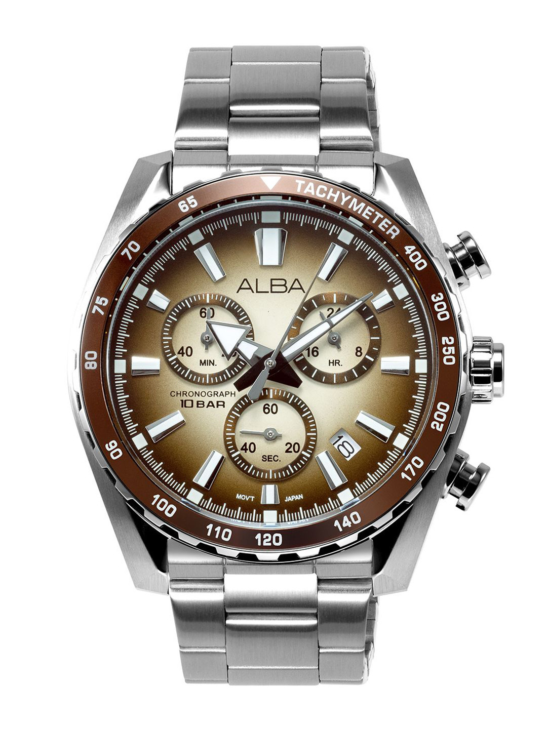 Alba by seiko Signa Chronograph Brown Dial Watch AX7009X1