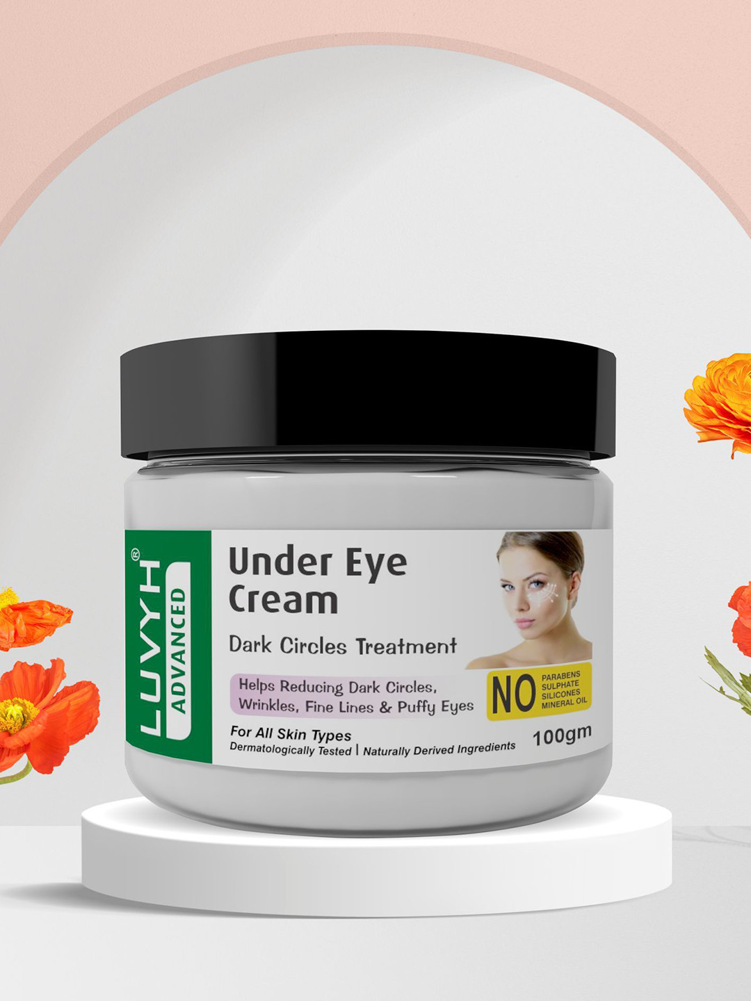 LUVYH Advance Under Eye Cream For Dark Circle Treatment- 100 g