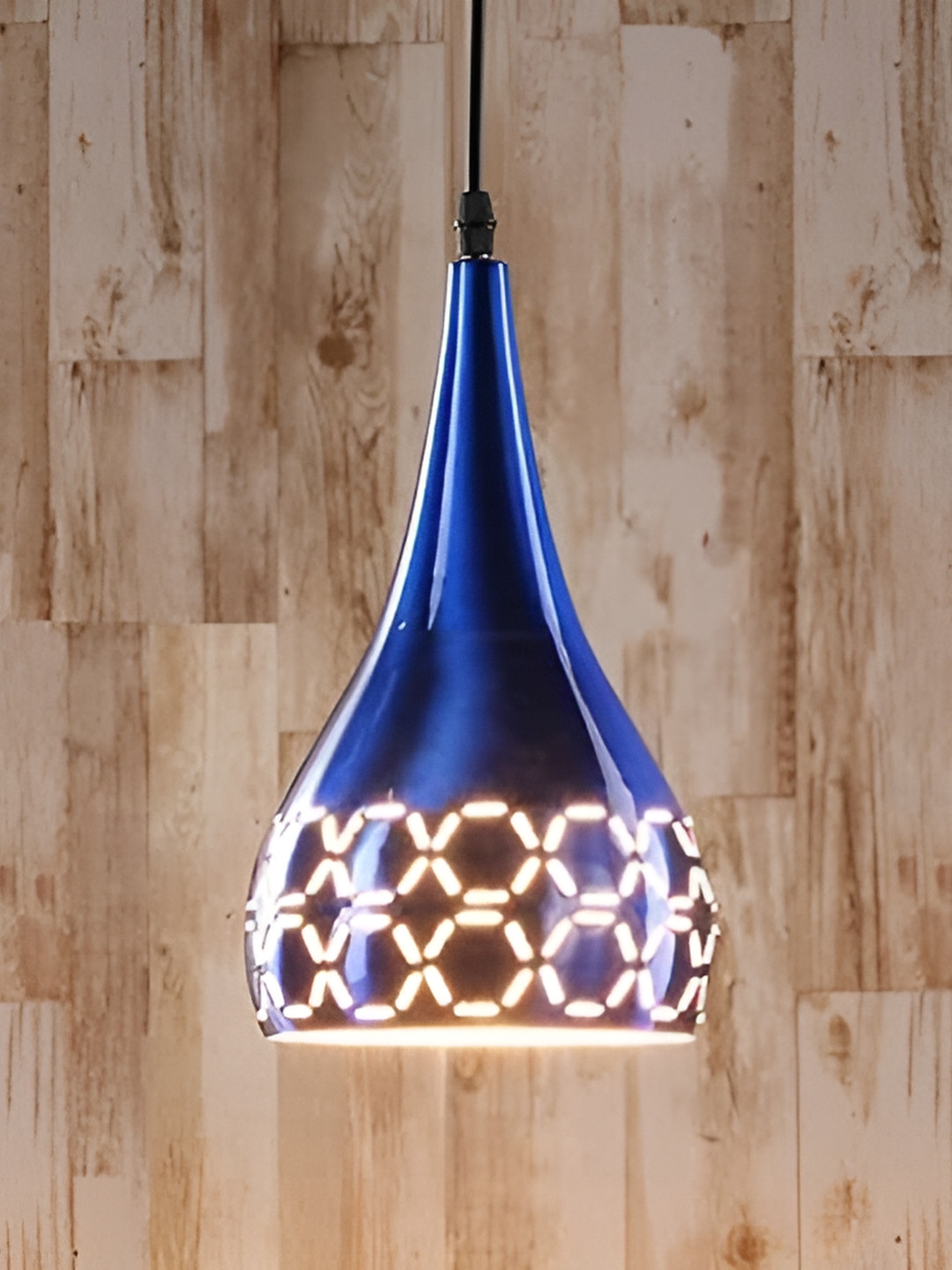 KINIS Modern and Unique Style Blue & White Aluminium Quirky Ceiling Lamp