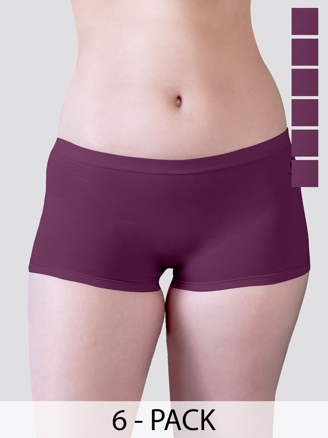 Kalyani Willow D/C Pack Of 6 Mid-Rise Anti-Odour Briefs