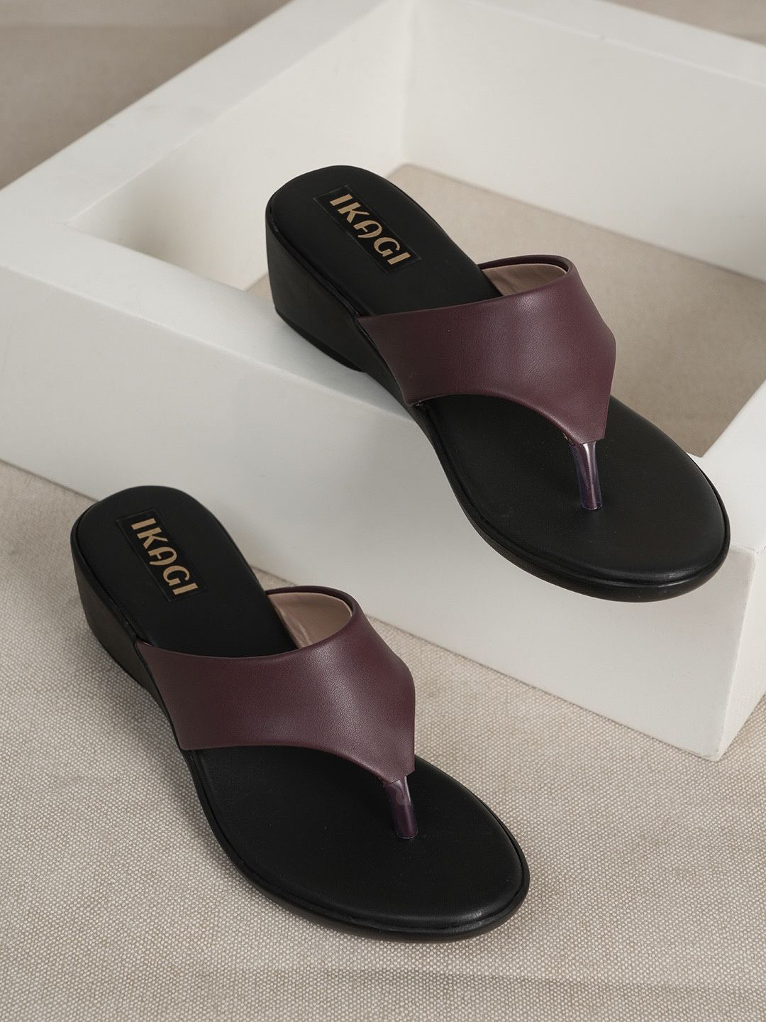 IKAGI Women Casual & Formal Synthetic Mid-Top Wedge Heel Sandals