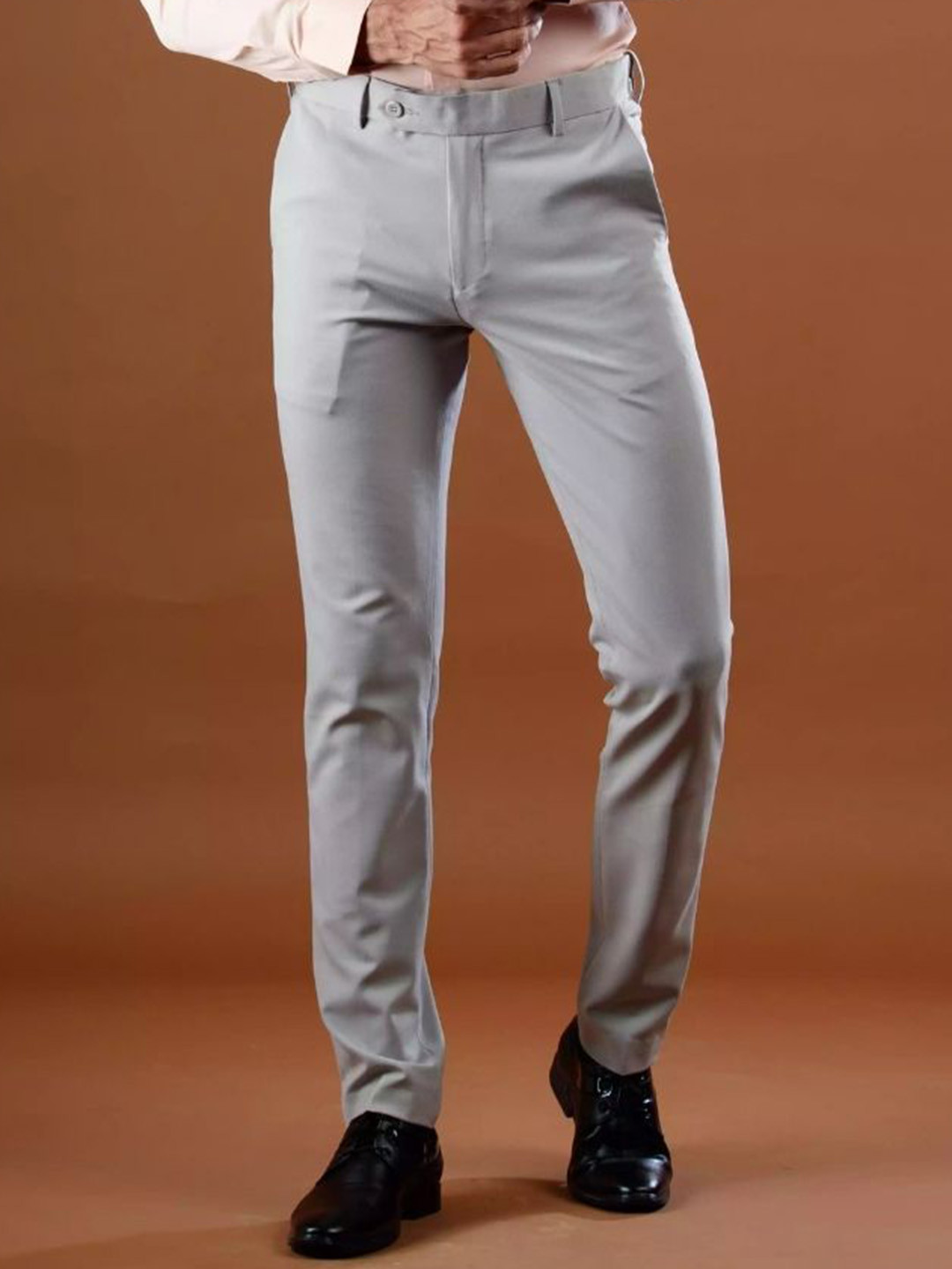 SWISS HORN Men Easy Wash Trousers