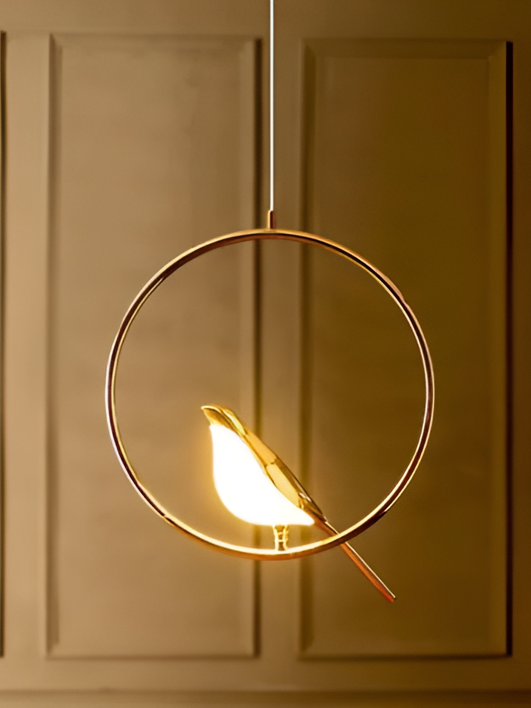 KINIS Gold-Toned & White Metal Birds Shaped Ceiling Lamp