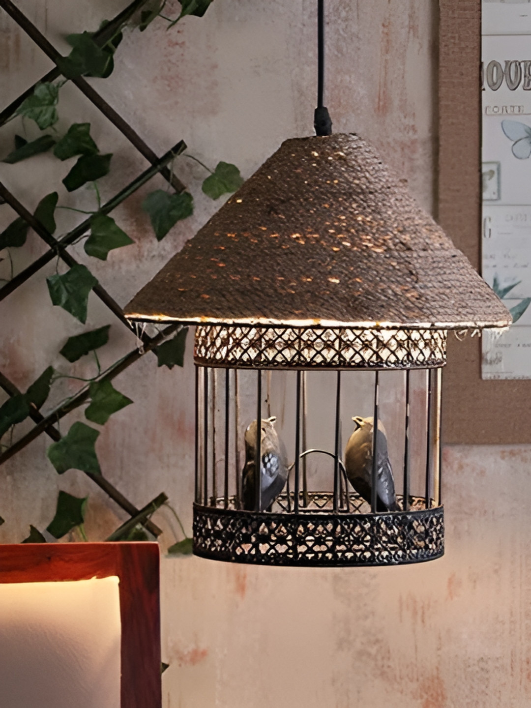 KINIS Modern and Unique Style Black & Cream-Coloured Ceiling Lamp